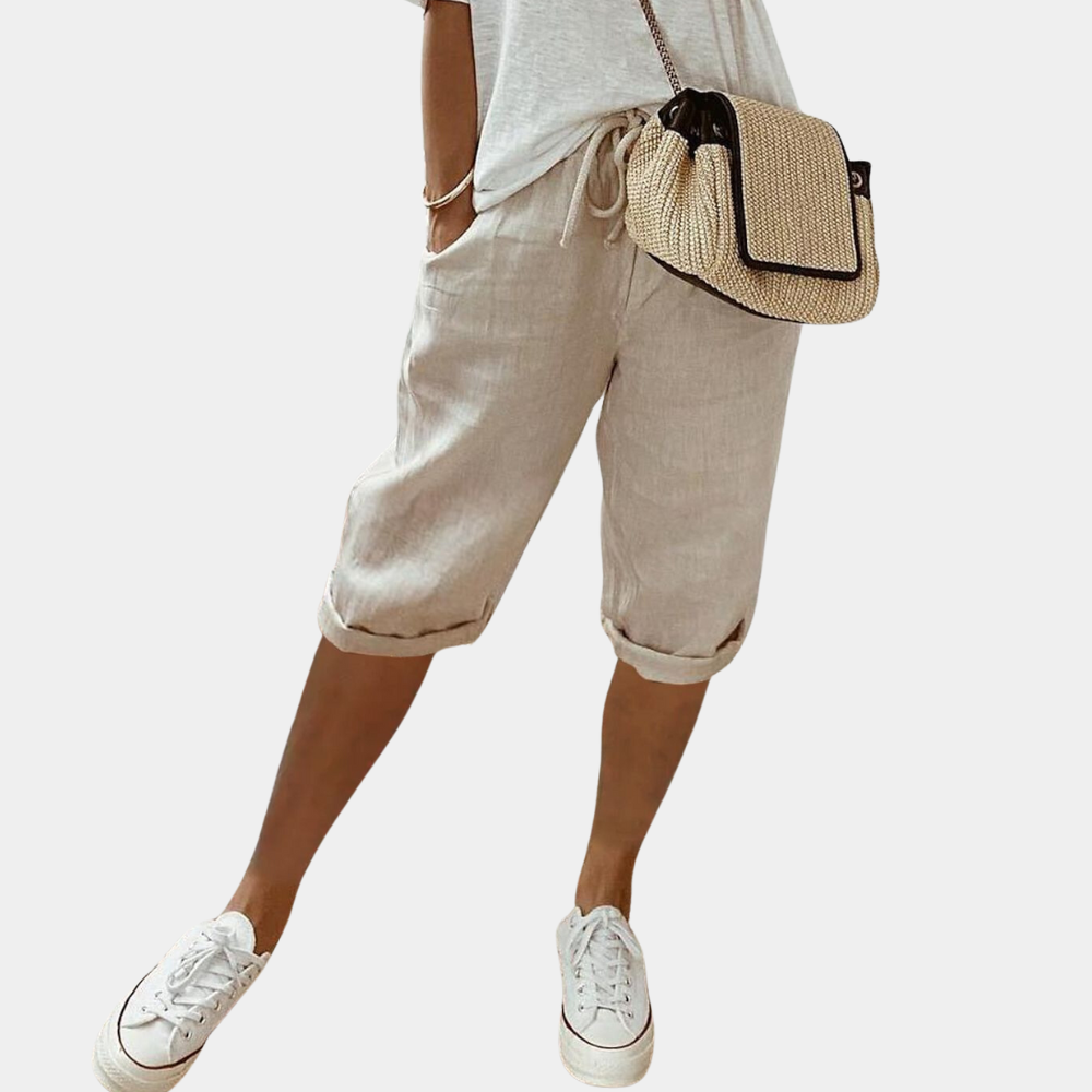 Stylish and comfortable men's short cut trousers - Stellan