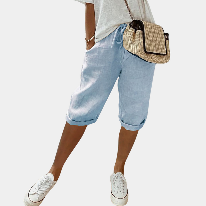 Stylish and comfortable men's short cut trousers - Stellan