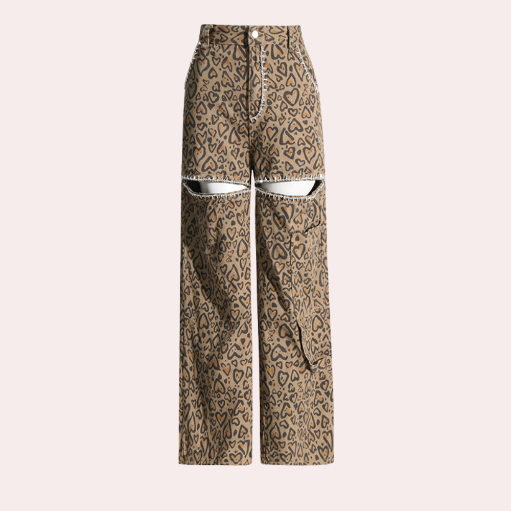 Jovana - Vintage inspired retro jeans with striking cut-outs