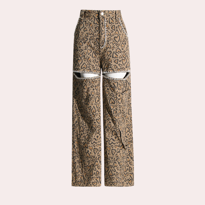 Jovana - Vintage inspired retro jeans with striking cut-outs
