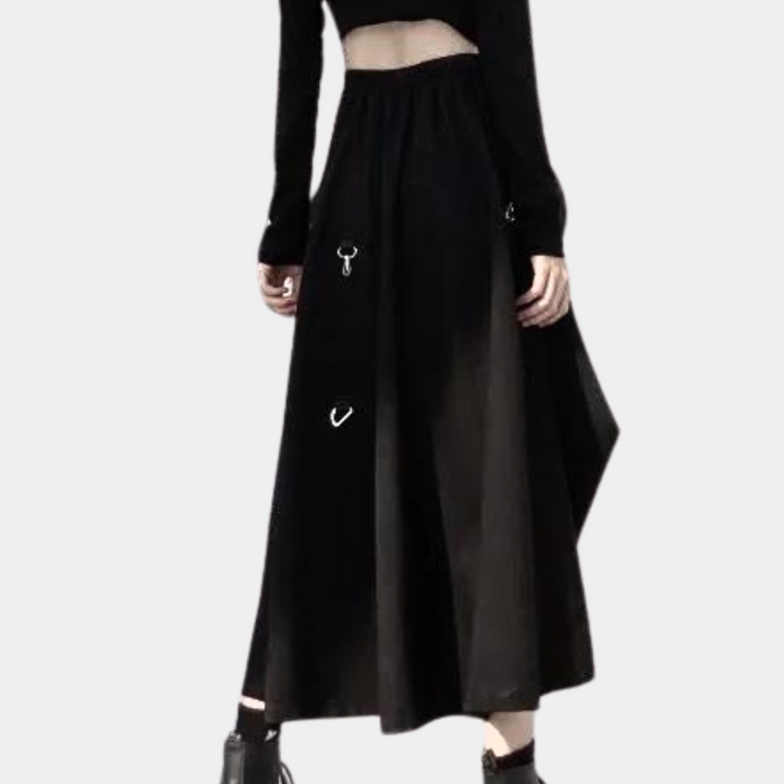 Stylish asymmetrical skirt for fashionable women