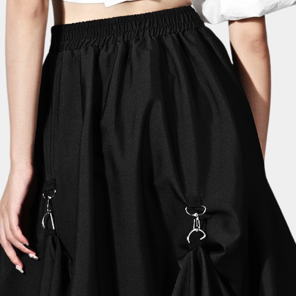 Stylish asymmetrical skirt for fashionable women