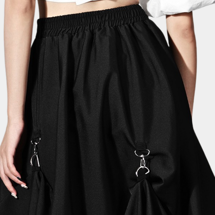 Stylish asymmetrical skirt for fashionable women