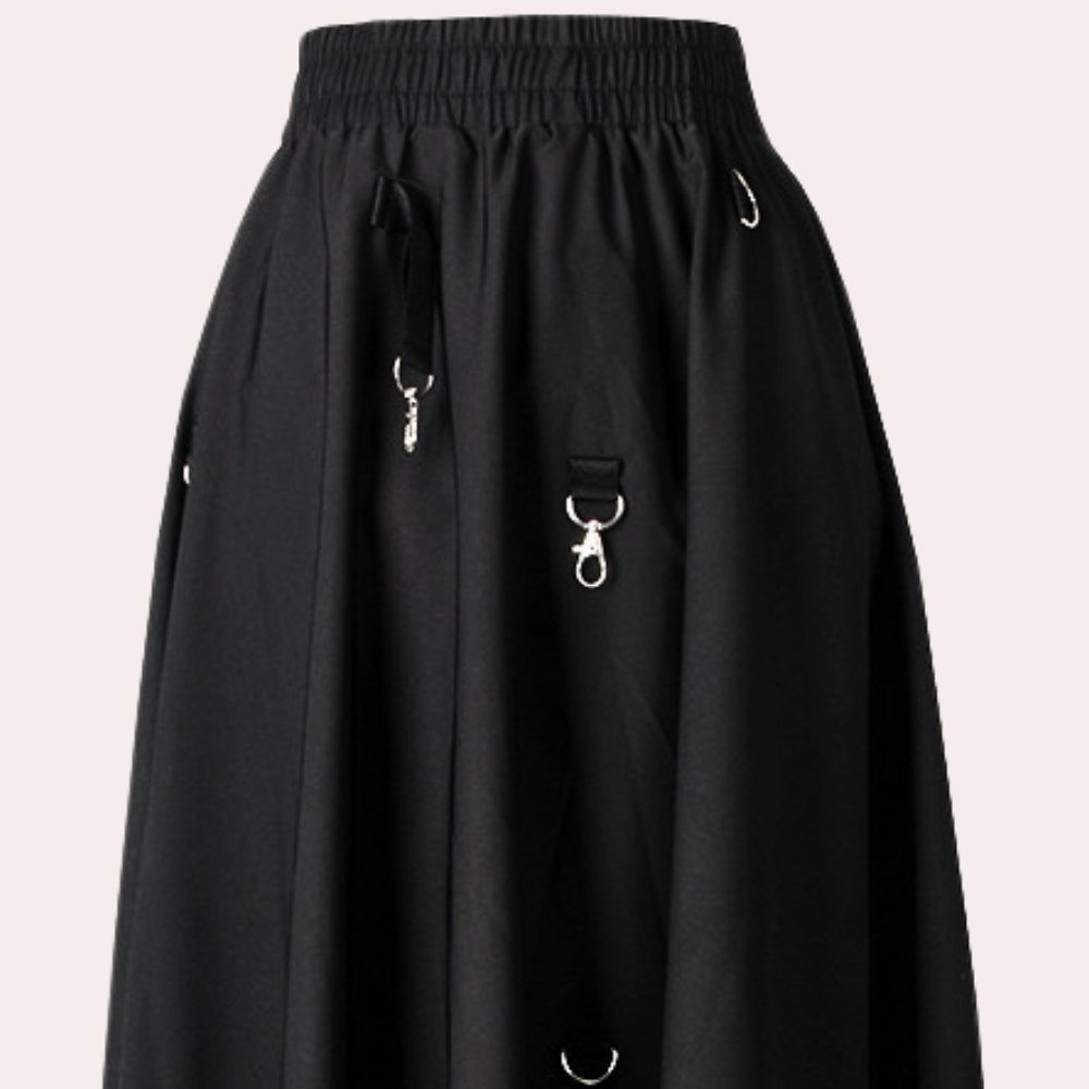 Stylish asymmetrical skirt for fashionable women