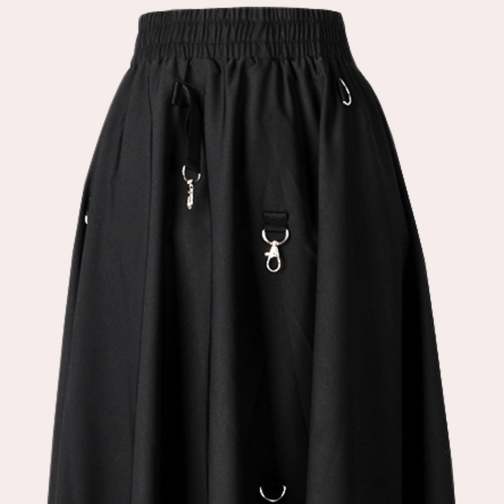 Stylish asymmetrical skirt for fashionable women
