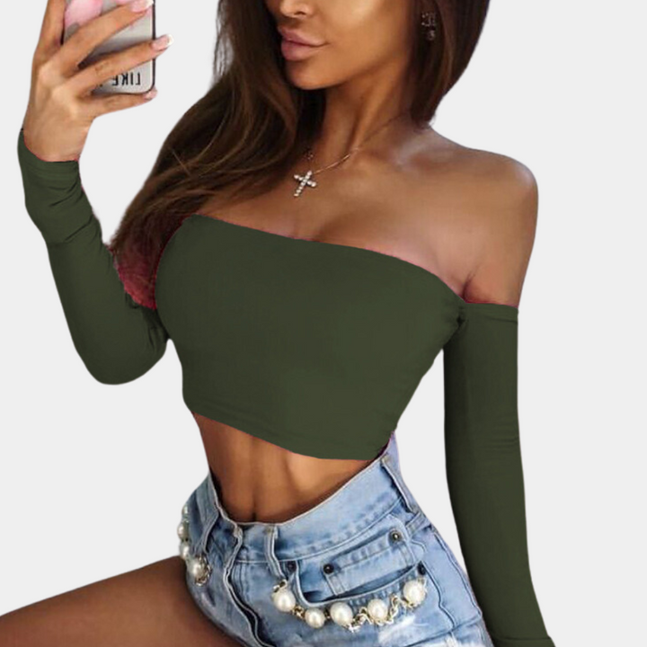 Women's stylish short-sleeved blouse