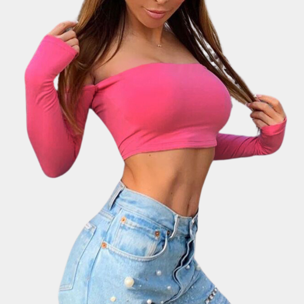 Women's stylish short-sleeved blouse