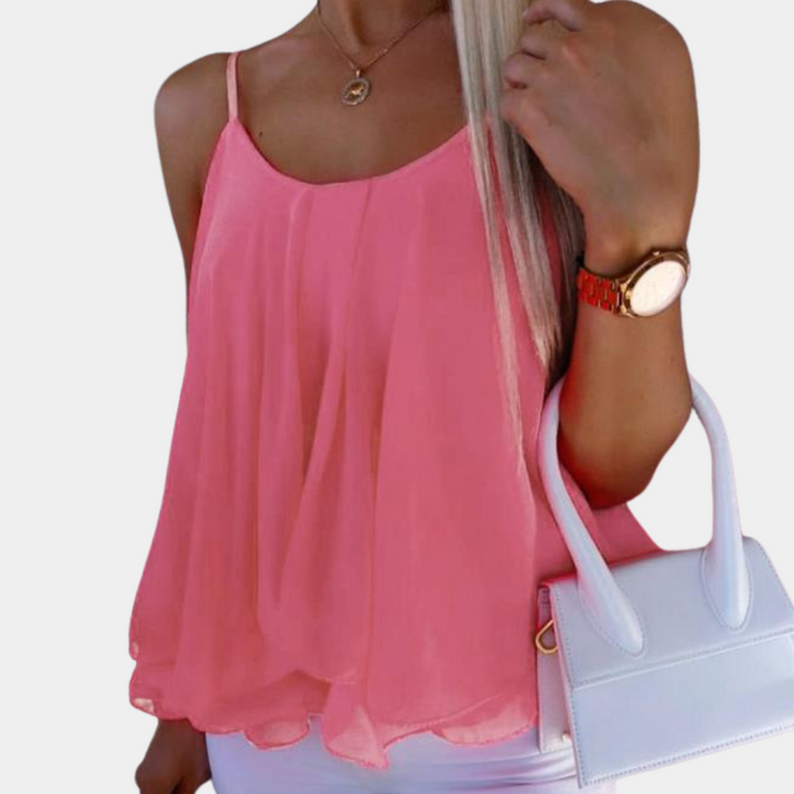 Stylish damask sleeveless - the perfect choice for the elegant woman