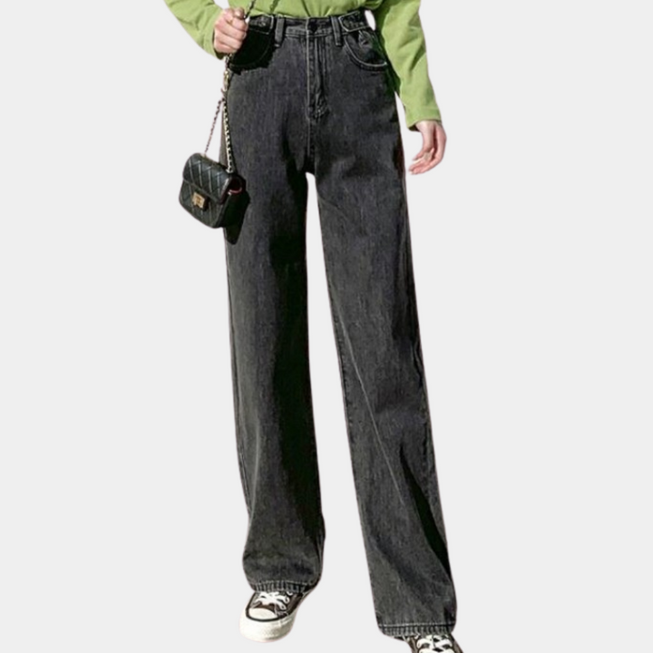 Fashionable wide-leg high-waisted trousers for women - the perfect choice for any occasion!