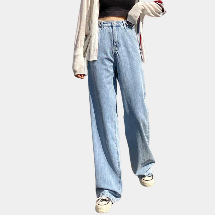 Fashionable wide-leg high-waisted trousers for women - the perfect choice for any occasion!