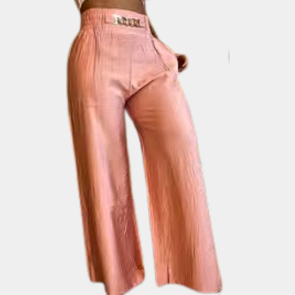 Elegant women's trousers with on-trend wide legs