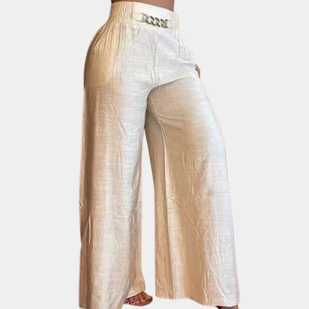 Elegant women's trousers with on-trend wide legs