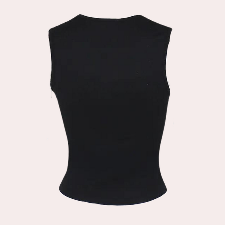 Stylish women's blouse with elegant ribbon pattern