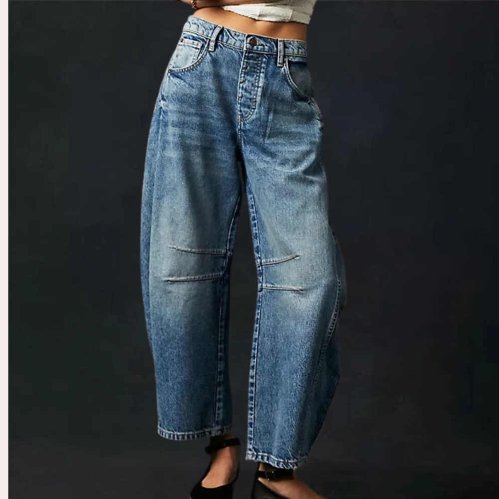 Stylish oversize jeans for women