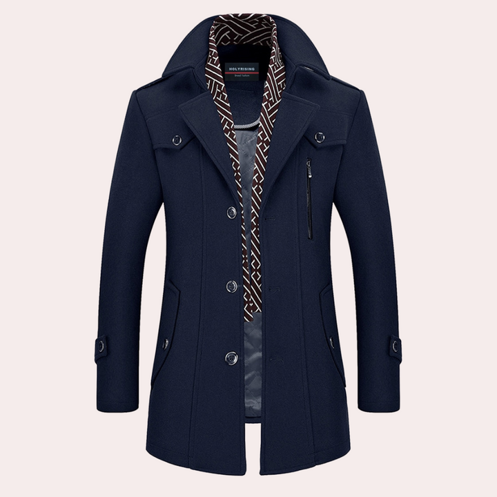 An elegant men's coat that will enhance your style and provide a sophisticated look