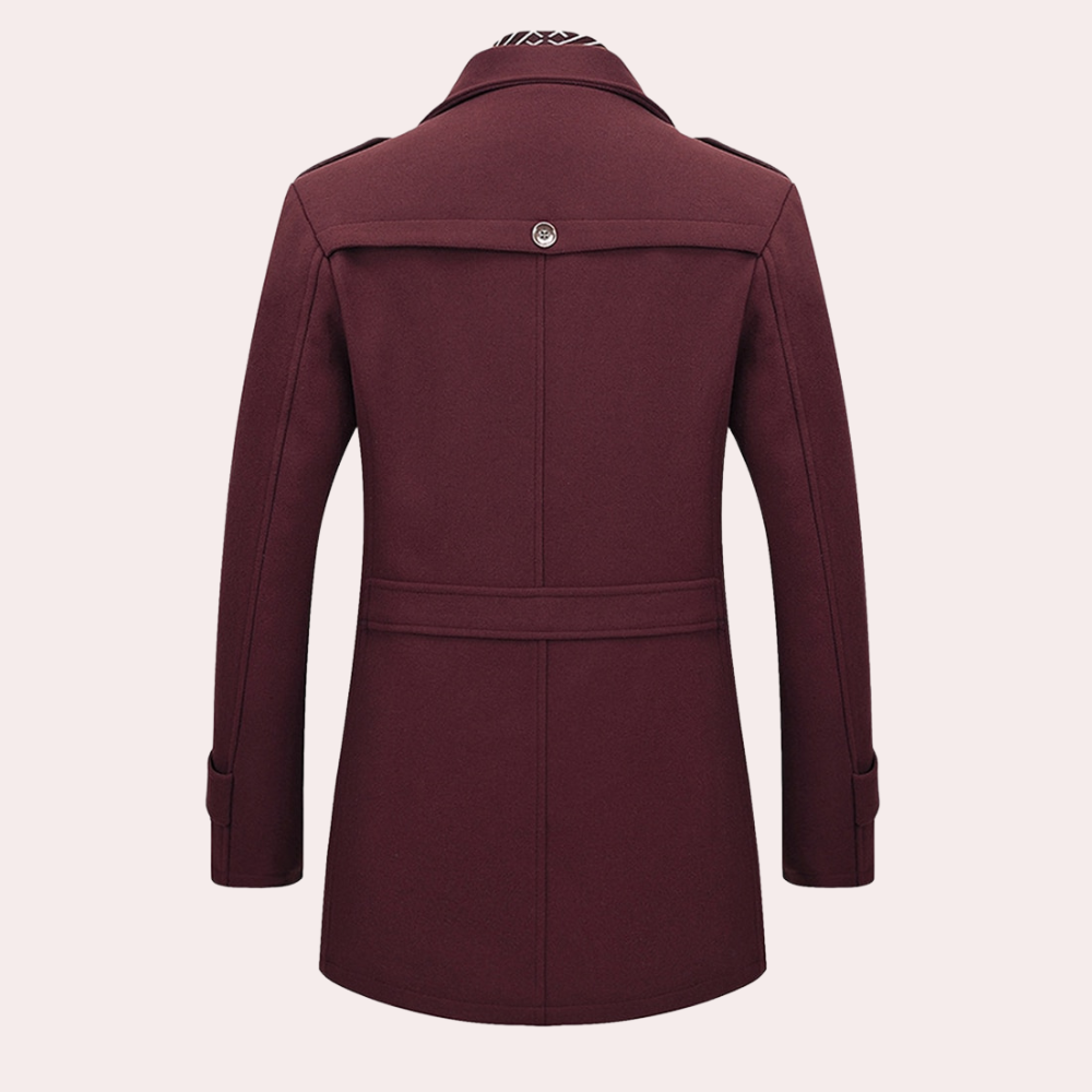 An elegant men's coat that will enhance your style and provide a sophisticated look