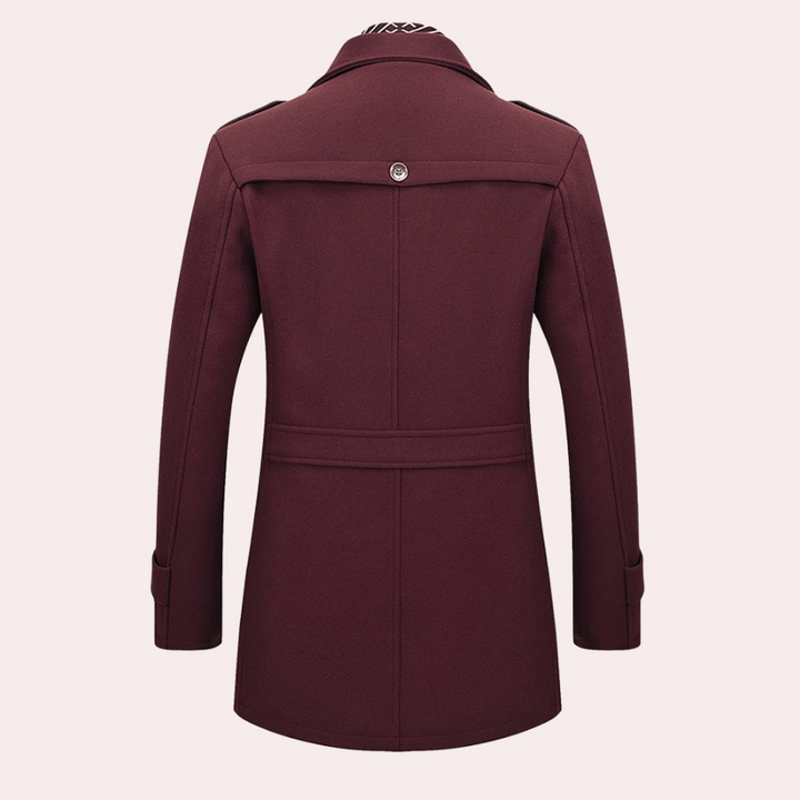 An elegant men's coat that will enhance your style and provide a sophisticated look