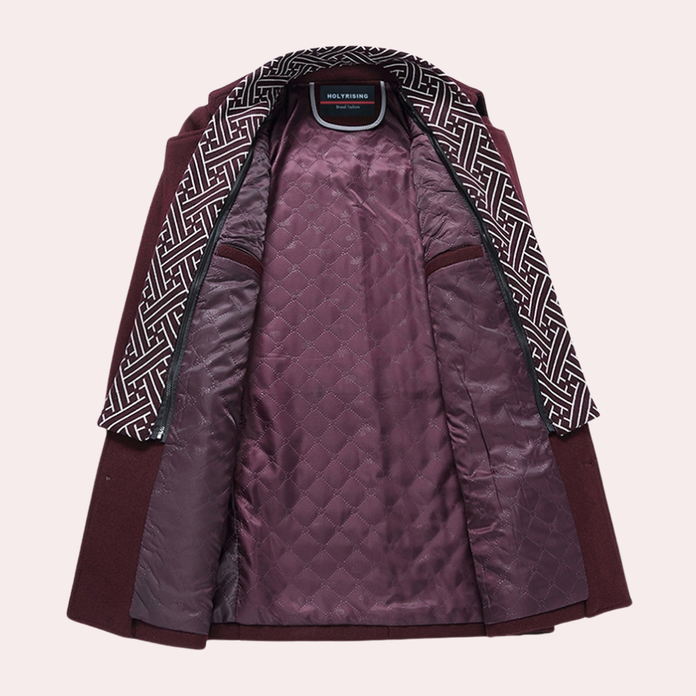 An elegant men's coat that will enhance your style and provide a sophisticated look