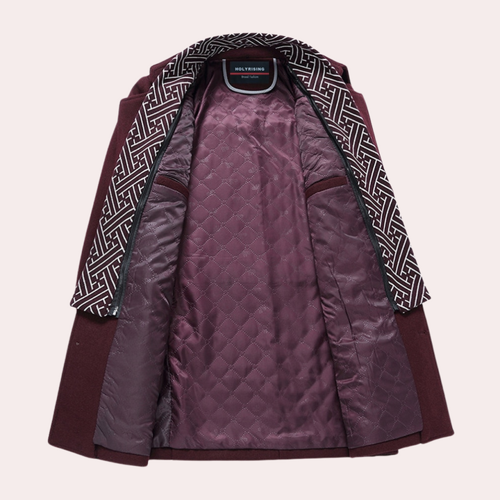 An elegant men's coat that will enhance your style and provide a sophisticated look