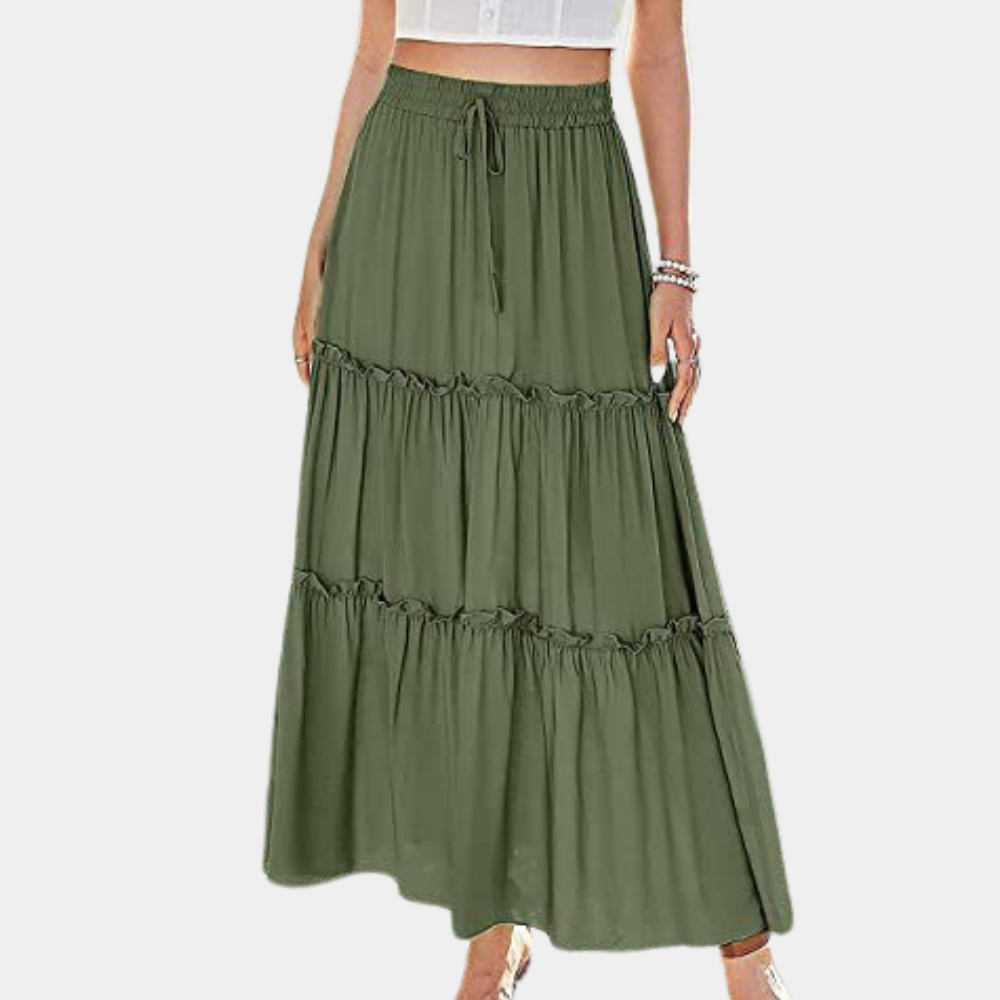 Stylish long skirt for women in an elegant boho design