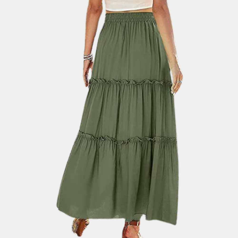 Stylish long skirt for women in an elegant boho design