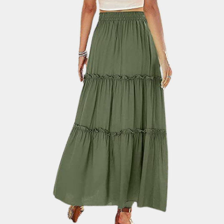 Stylish long skirt for women in an elegant boho design