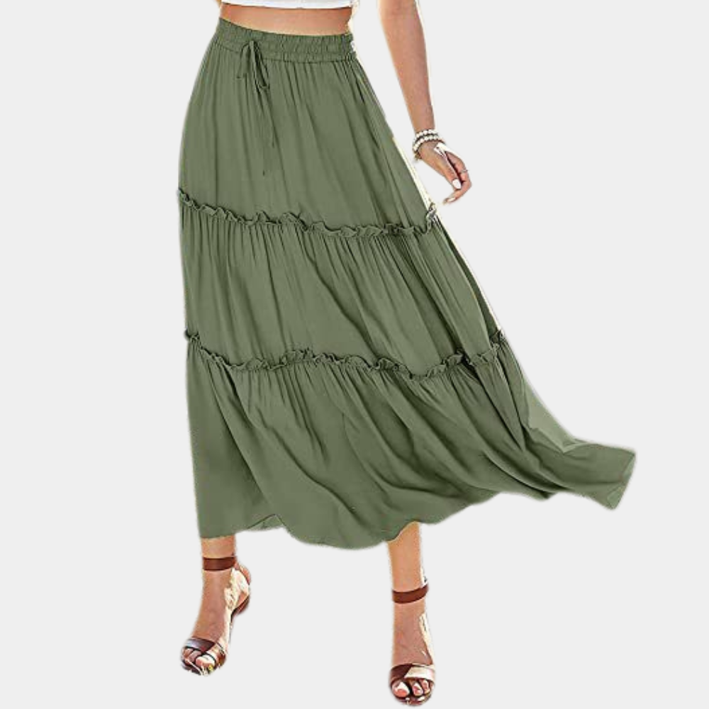 Stylish long skirt for women in an elegant boho design