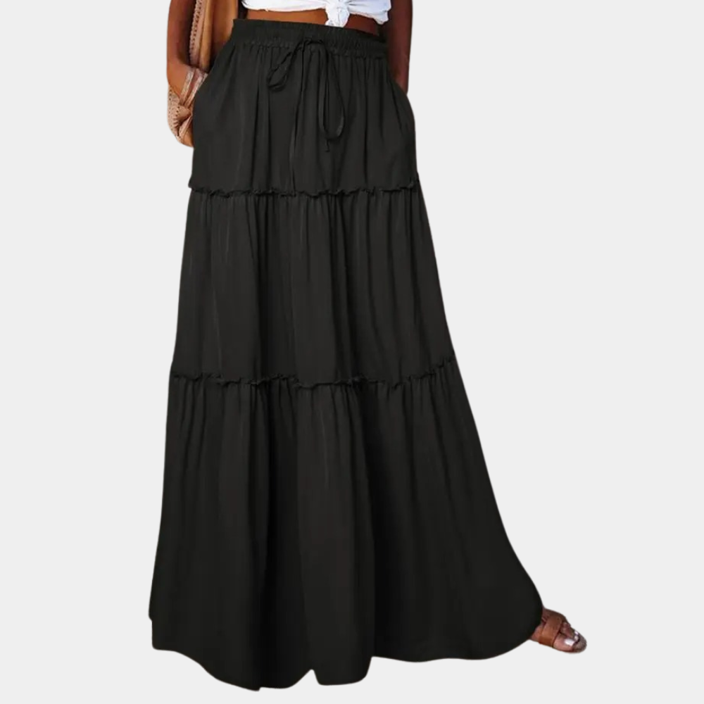Stylish long skirt for women in an elegant boho design