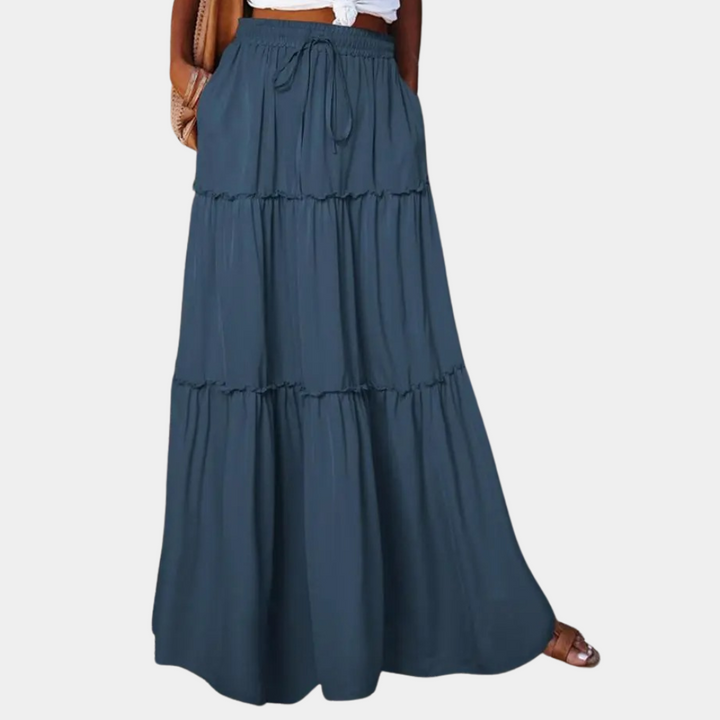 Stylish long skirt for women in an elegant boho design