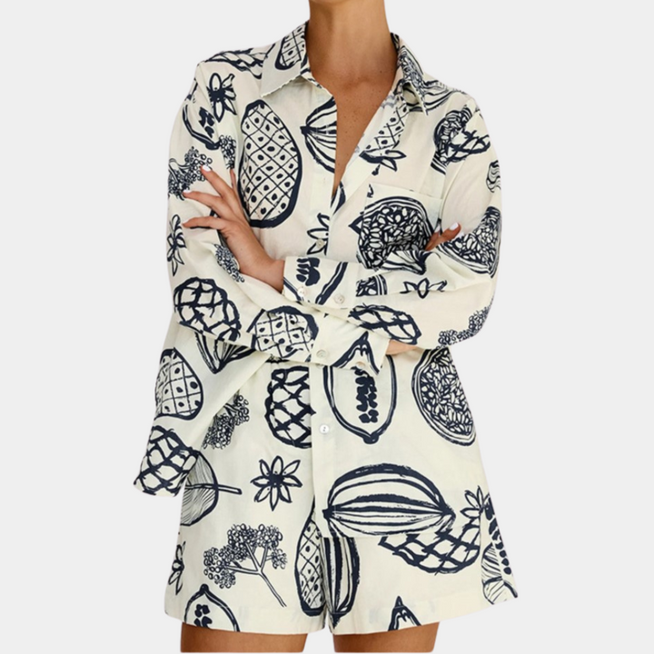 Stylish women's dress with on-trend patterns