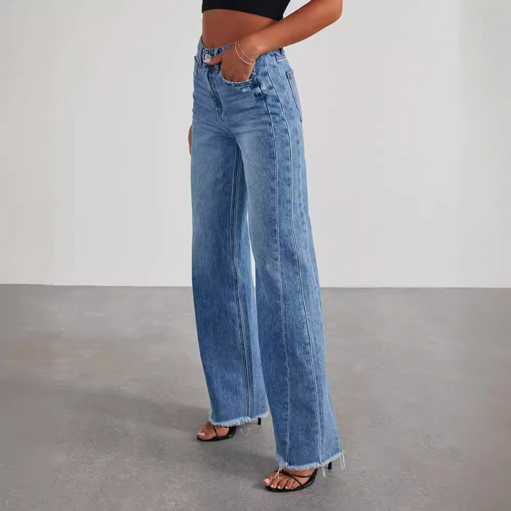 Stylish women's high-waisted jeans perfect for everyday wear