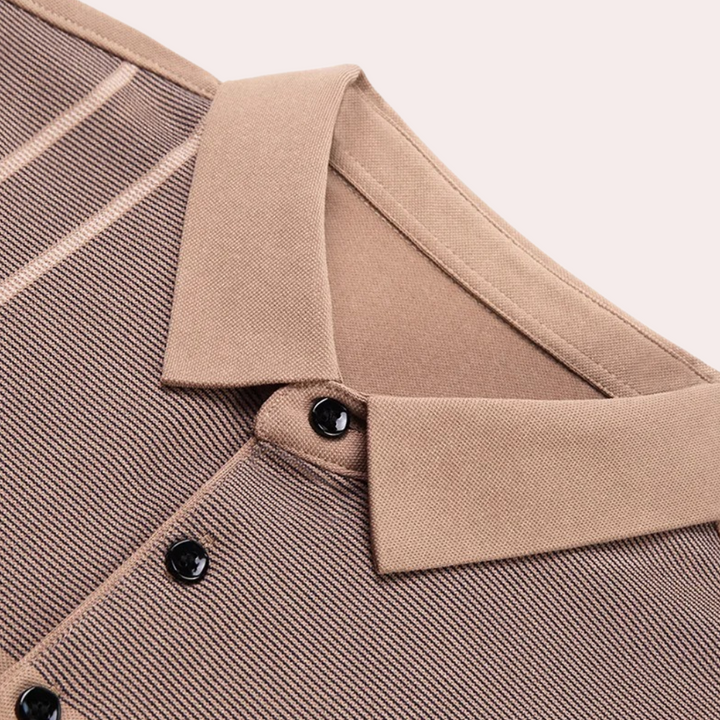 Fedor - The essence of elegance: a stylish and versatile men's long-sleeved polo shirt, ideal for any occasion!