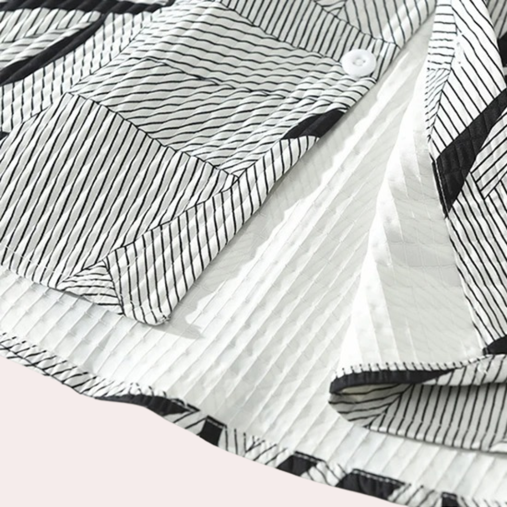 Stylish polo shirt with fashionable print for men - Peter