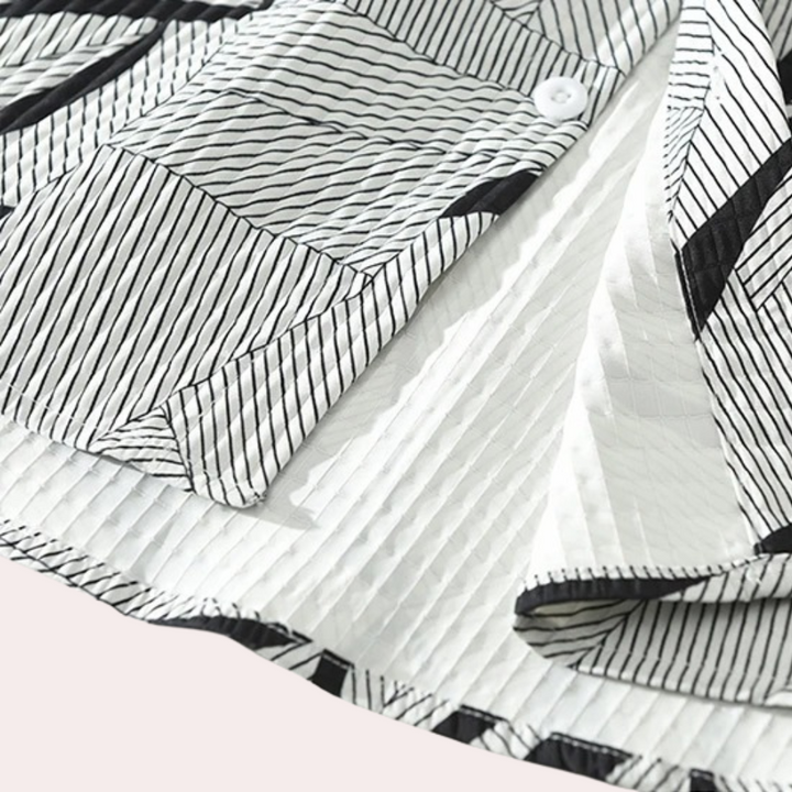 Stylish polo shirt with fashionable print for men - Peter