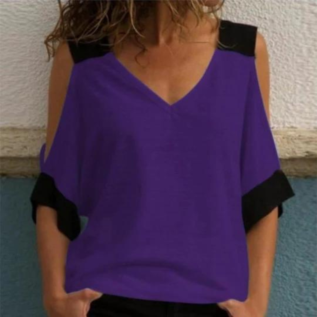 Elvira - Stylish women's top with open shoulders, perfect for any occasion!