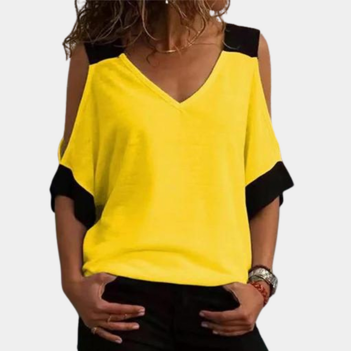 Elvira - Stylish women's top with open shoulders, perfect for any occasion!