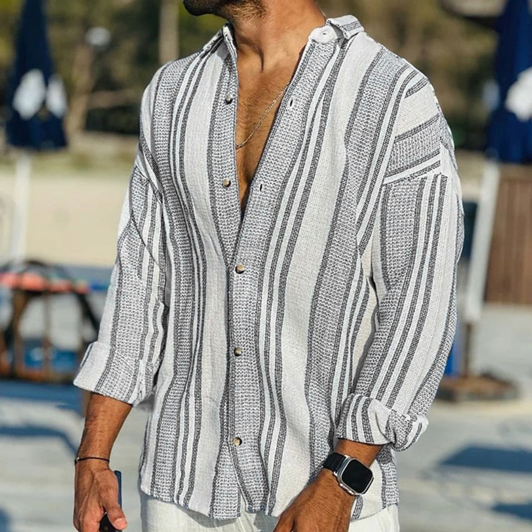 Adrian men's shirt with a refreshing nautical design for a stylish look