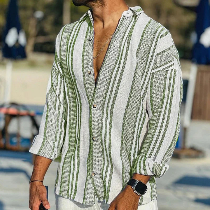 Adrian men's shirt with a refreshing nautical design for a stylish look