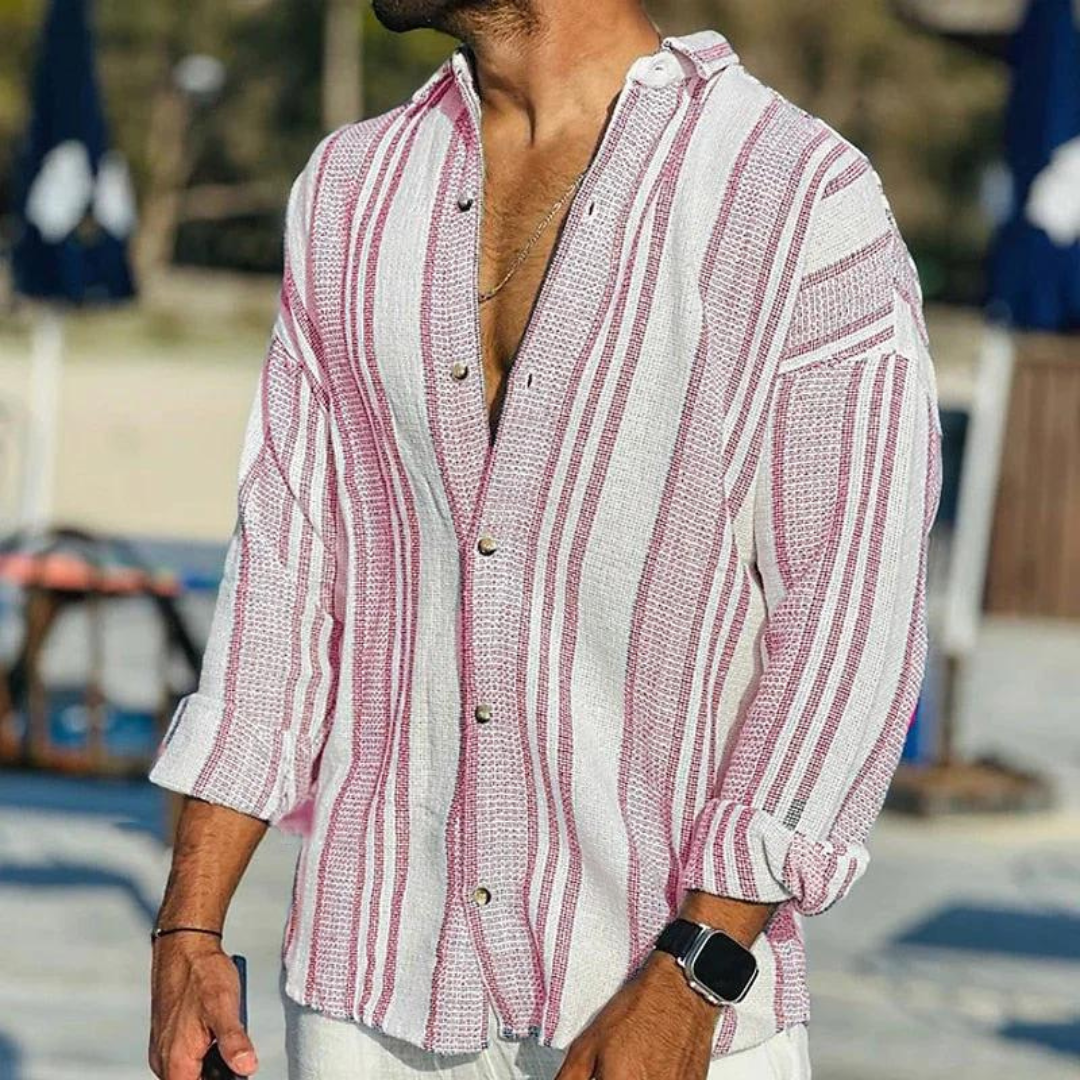Adrian men's shirt with a refreshing nautical design for a stylish look