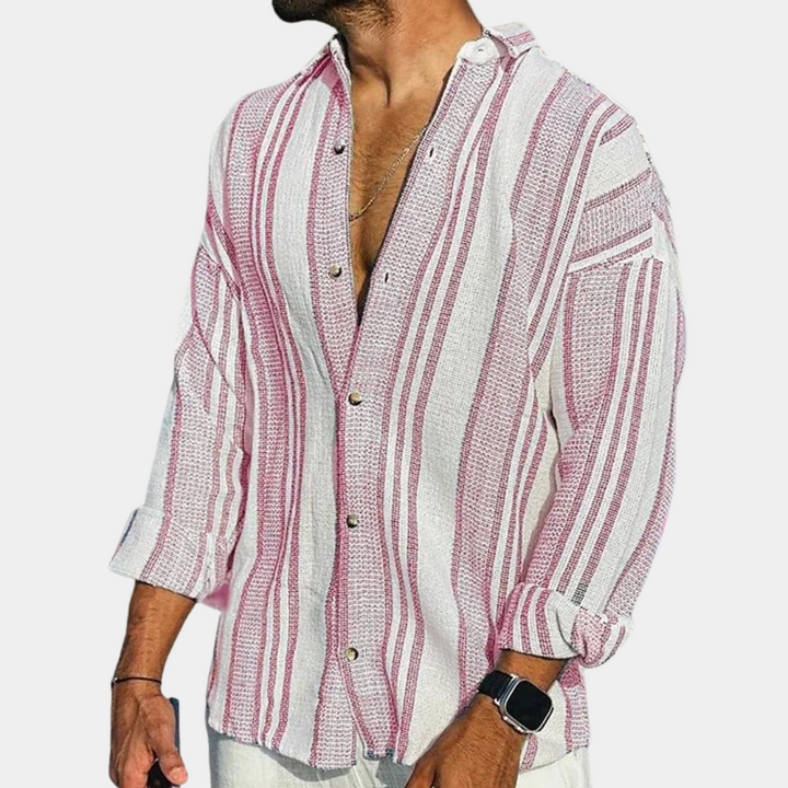 Adrian men's shirt with a refreshing nautical design for a stylish look