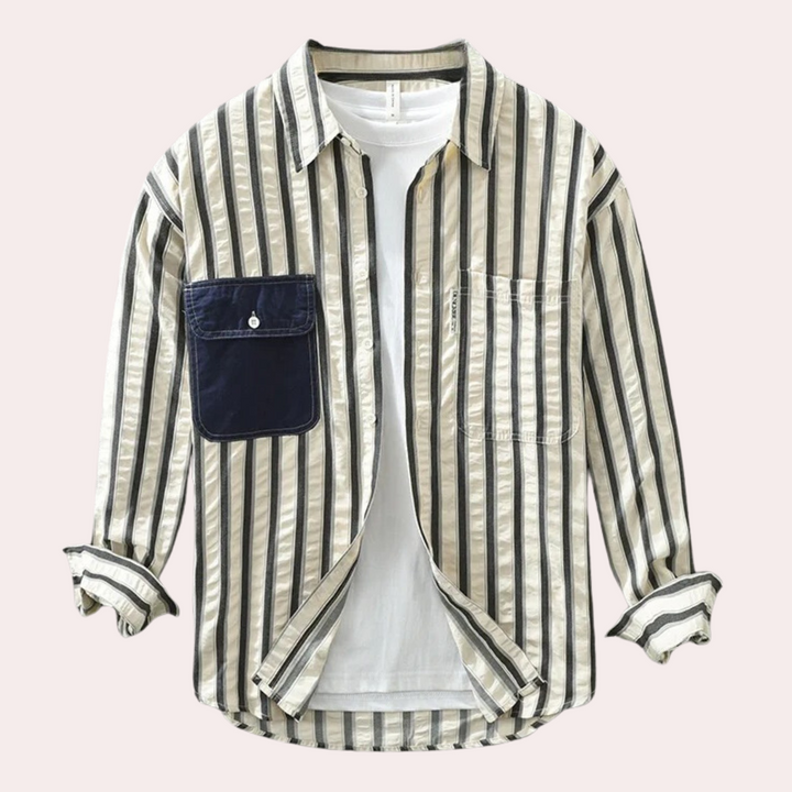 The stylish Branko striped shirt - elegance in a casual way!
