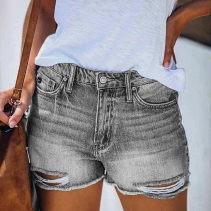 Stylish Violaine fringed summer shorts for women