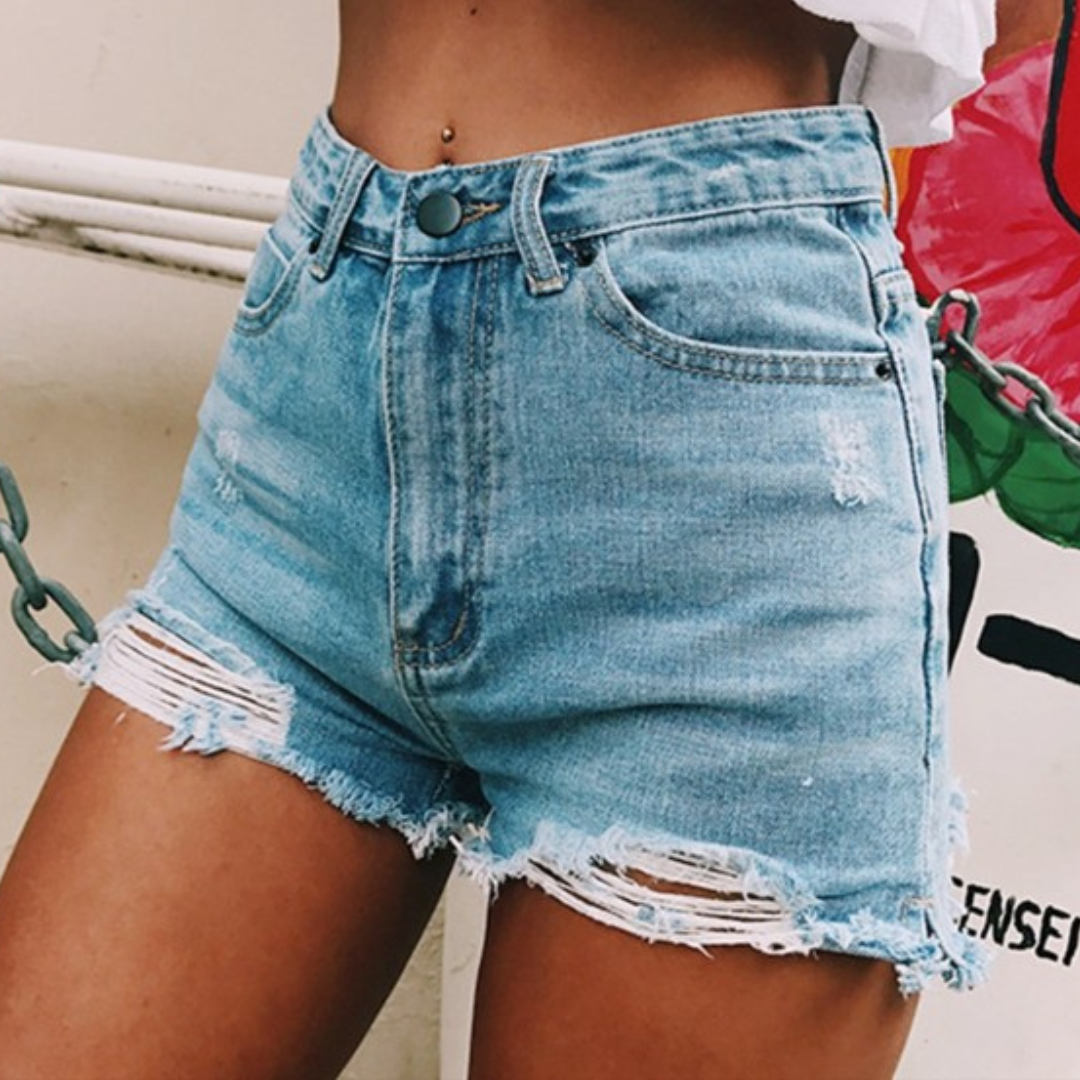 Ondine women's trendy denim shorts - the perfect choice for summer days!