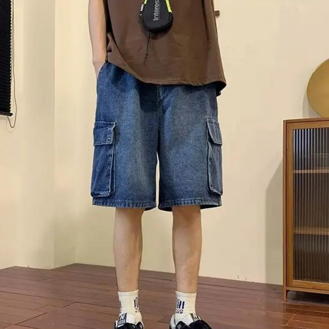 Stylish men's denim shorts for summer - Erwin