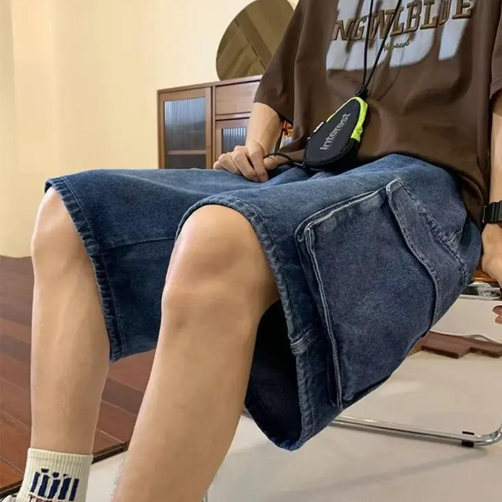 Stylish men's denim shorts for summer - Erwin