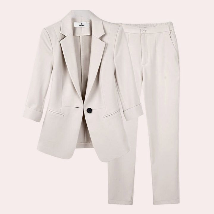 Sophisticated women's set: jacket and trousers Teresa