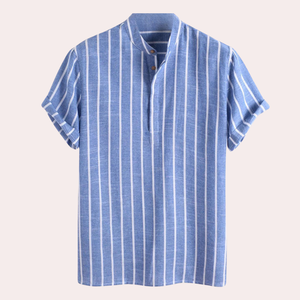 Hannes - Elegant and modern men's shirt in fashionable stripe pattern