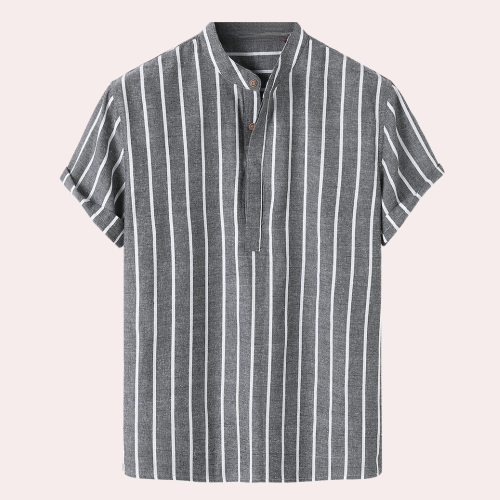 Hannes - Elegant and modern men's shirt in fashionable stripe pattern