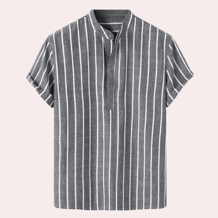 Hannes - Elegant and modern men's shirt in fashionable stripe pattern