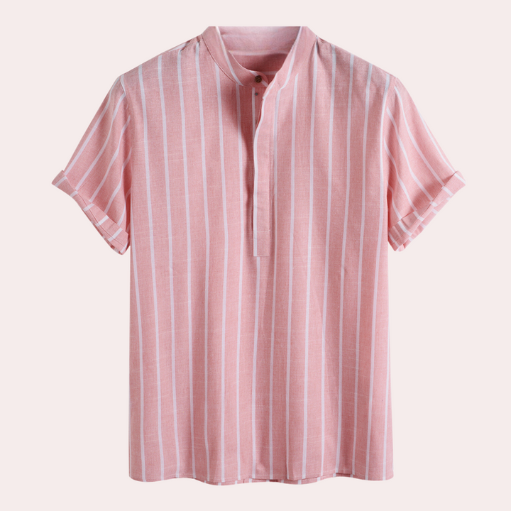 Hannes - Elegant and modern men's shirt in fashionable stripe pattern
